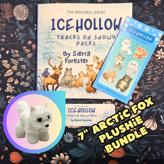 Plushie Bundle Paperback | Icehollow: Tracks on Snowy Packs | SIGNED COPY