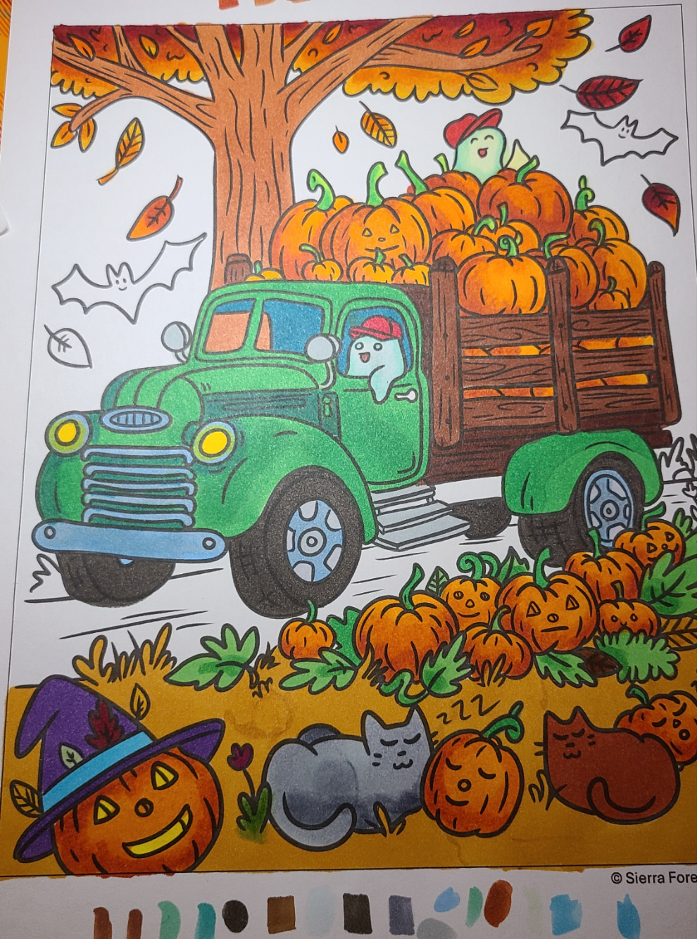 Spooky Cute Halloween Coloring Book Pages Set of 8 | Digital Download
