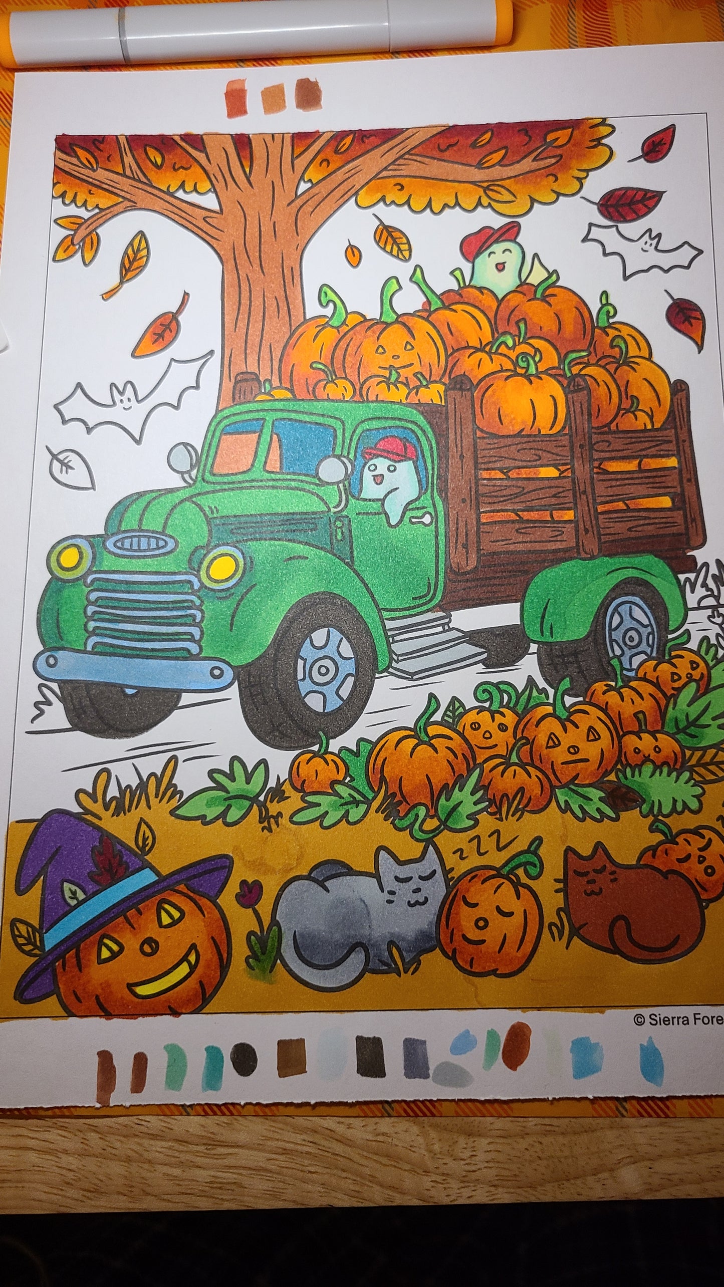 Spooky Cute Halloween Coloring Book Pages Set of 8 | Digital Download