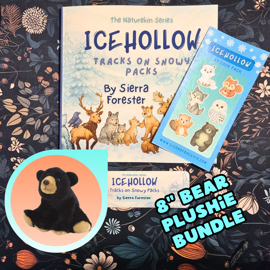 [PREORDER Plushie BUNDLE] Paperback | Icehollow: Tracks on Snowy Packs | SIGNED COPY