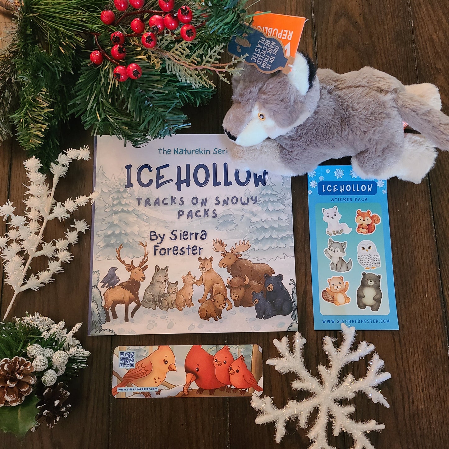 Plushie Bundle Paperback | Icehollow: Tracks on Snowy Packs | SIGNED COPY