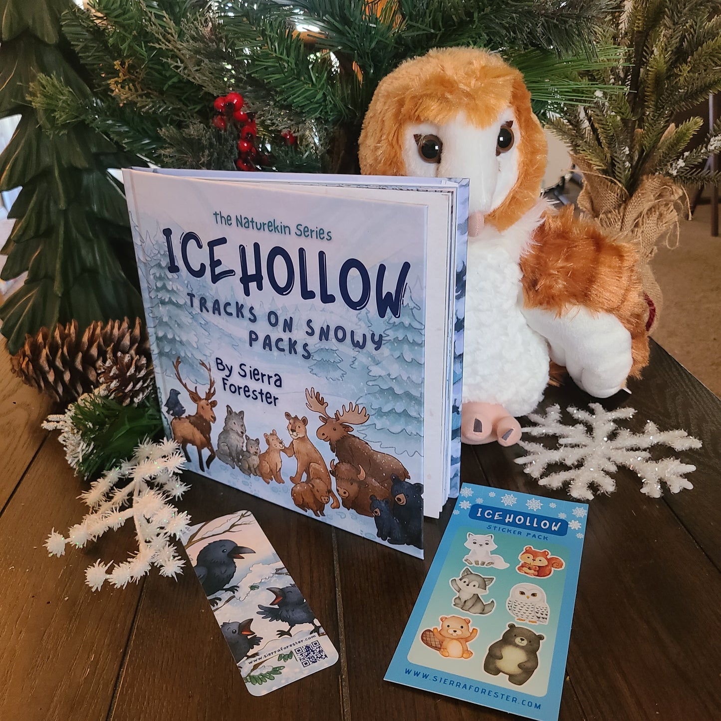 Plushie BUNDLE Hardcover | Icehollow: Tracks on Snowy Packs | SIGNED COPY