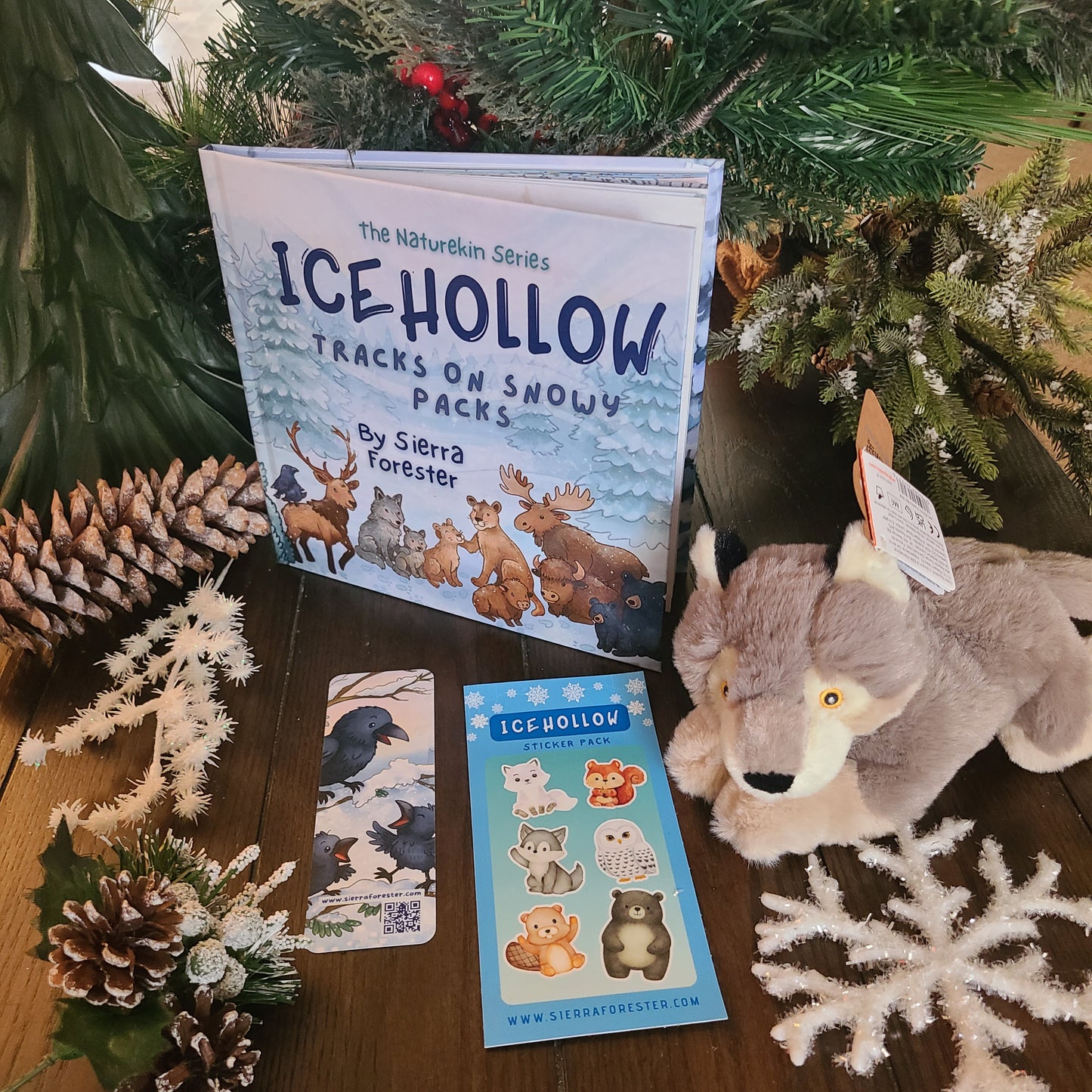 Plushie BUNDLE Hardcover | Icehollow: Tracks on Snowy Packs | SIGNED COPY