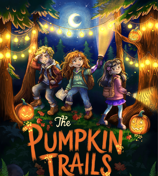 [PRE-ORDER] The Pumpkin Trails of Three Spruces by Sierra Forester | A Cozy Middlegrade Halloween Story